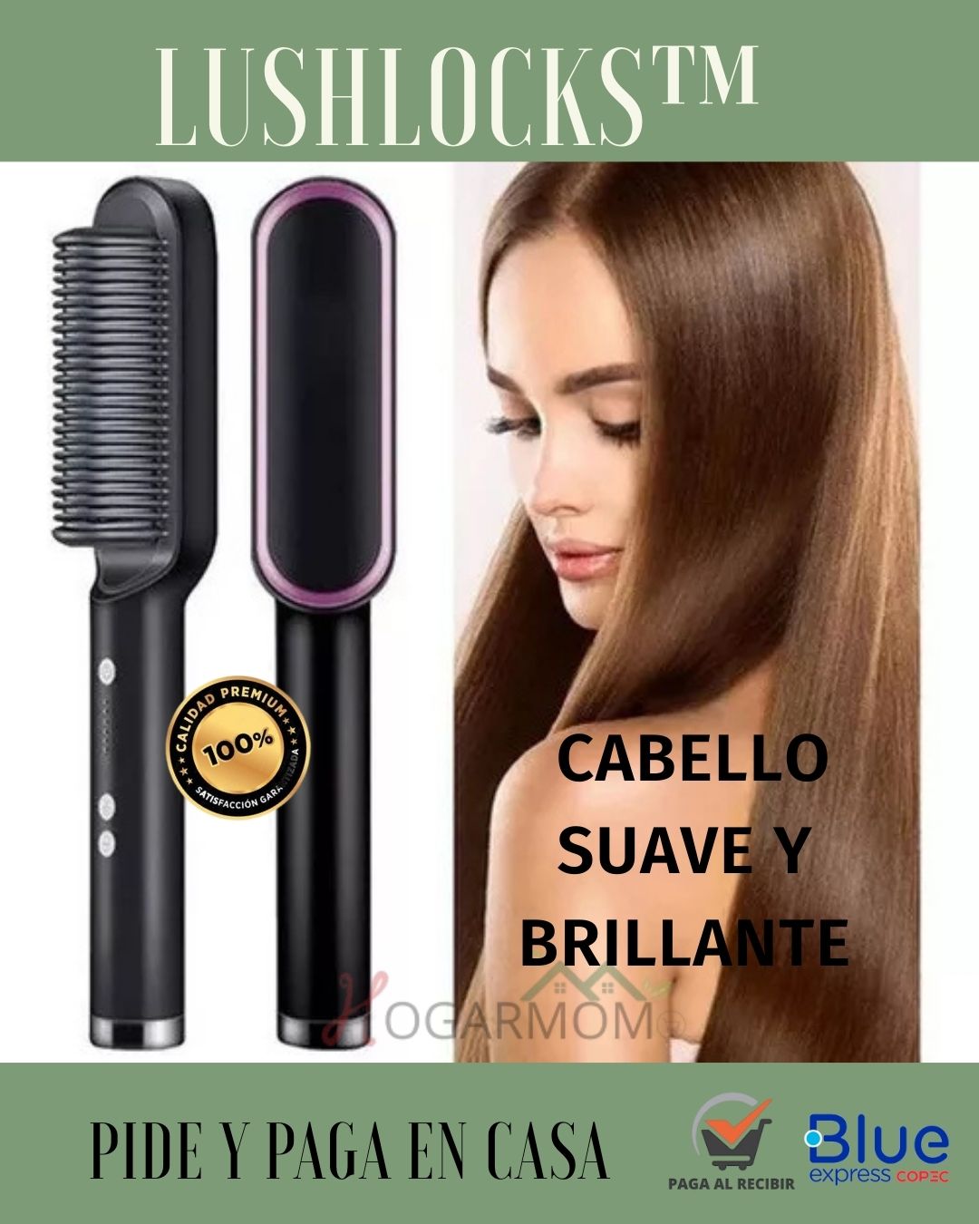 LushLocks™ Cepillo Alisador De Cabello ⭐⭐⭐⭐