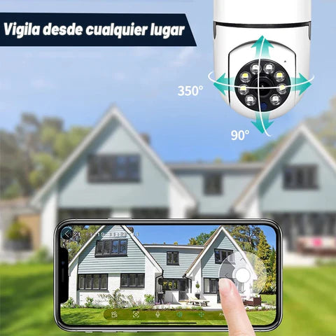 PanoraGuard™ Camara Foco De Seguridad Hd Panoramica ⭐⭐⭐⭐