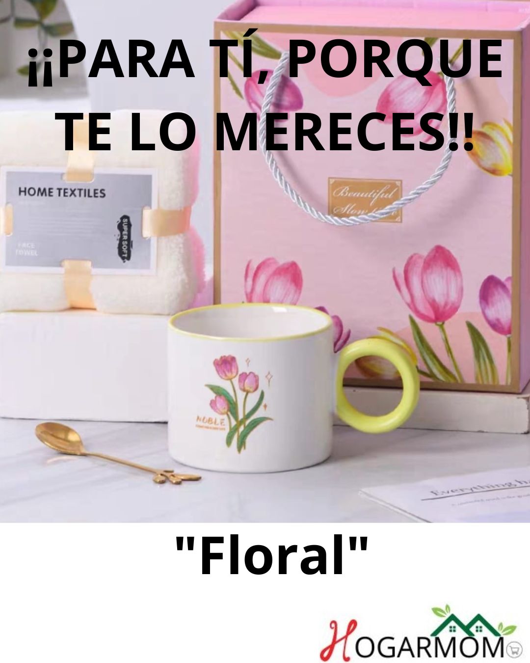 Taza Mas Manta  "Floral"