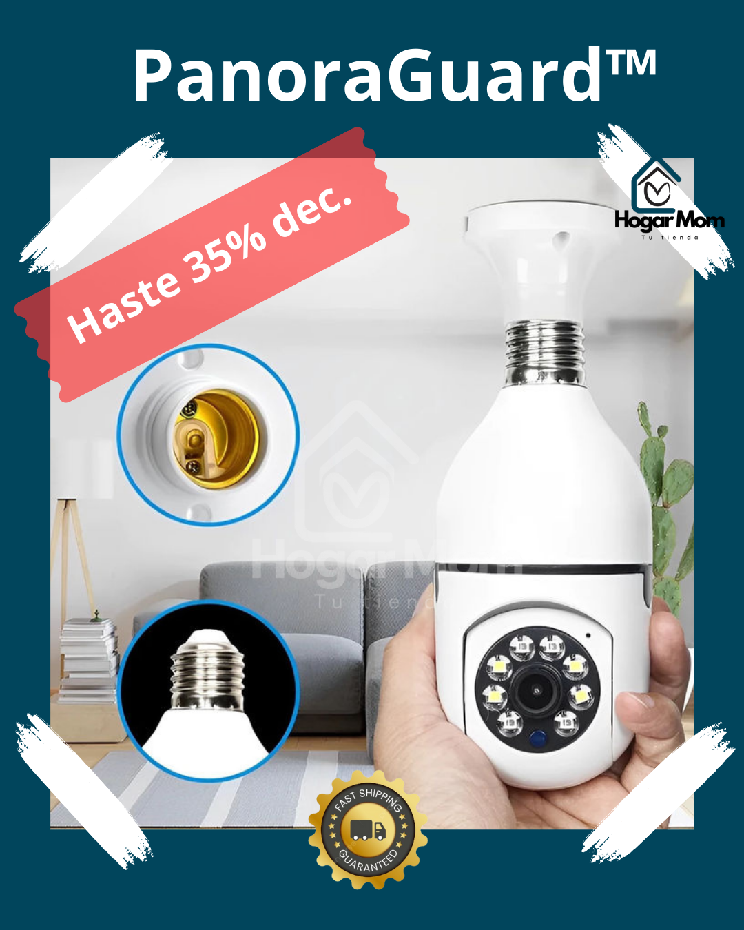 PanoraGuard™    Camara Foco De Seguridad Hd Panoramica  ⭐⭐⭐⭐